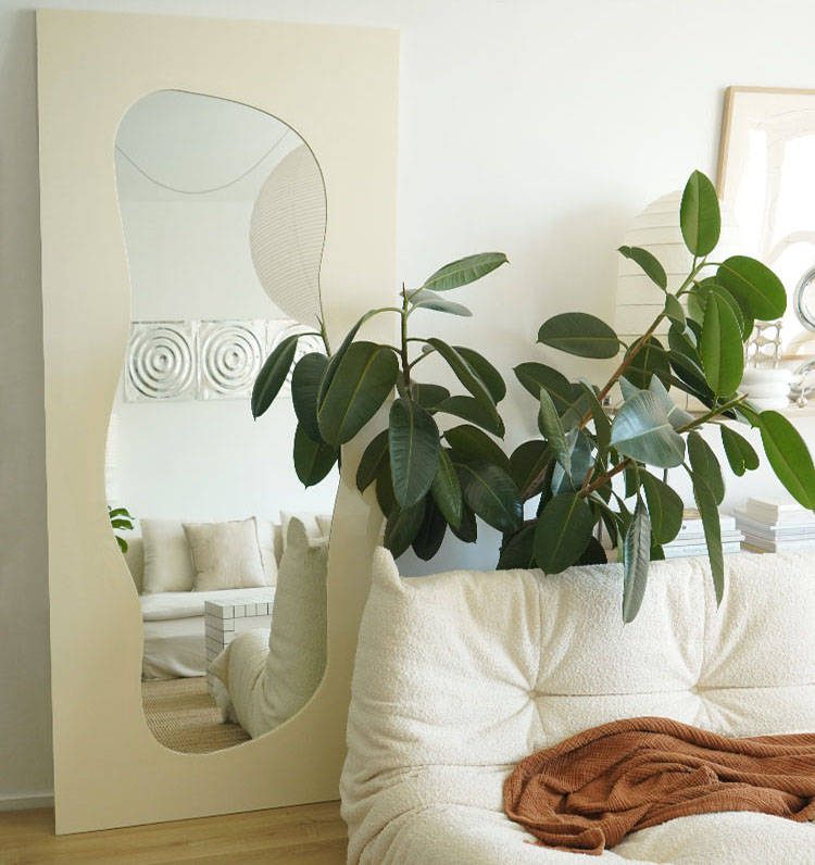 02omsieiiy520358.jpg Contemporary Full-Length Floor Mirror with Backlight Wave Design Light Emitting Home Decoration Mirror - WOSEN Mirror
