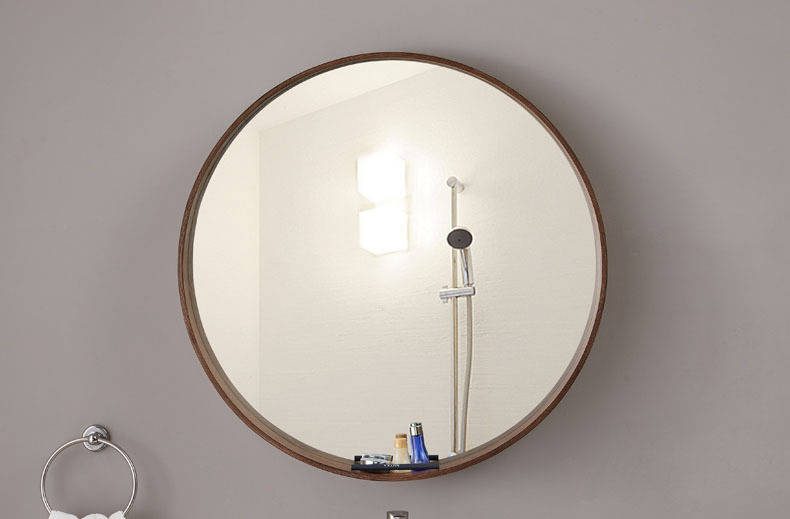 031jbh0phpa2369.jpg Nordic Style Solid Wood Frame Mirror Wall Mounted Circular Decor Mirror Bathroom Mirror with Storage Function - WOSEN Mirror
