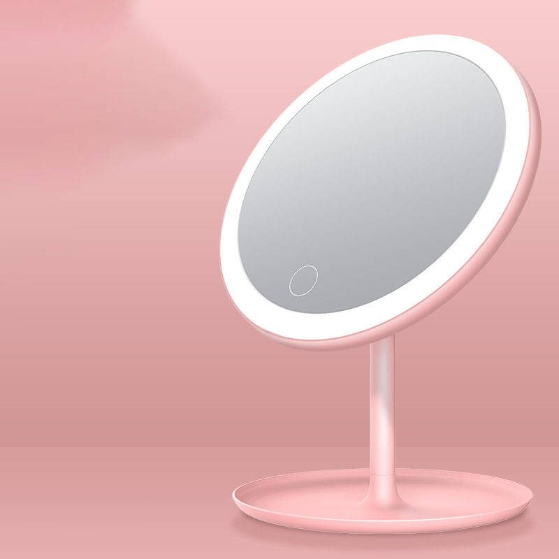 05jv21gxyqa7522.jpg Hd Pvc Makeup Mirror Tiktok Portable Student Touch Fill Light LED Makeup Mirror 2024 - WOSEN Mirror