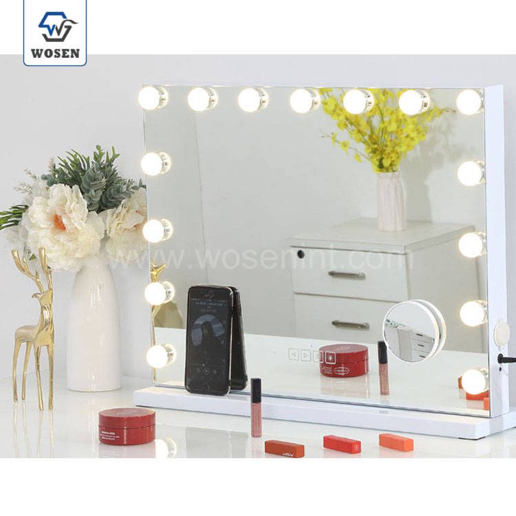 0dyhesqfv346314.jpg Vanity Makeup Mirror With Free LED Bulbs Espejo Con Luz Para Maquillaje - WOSEN Mirror
