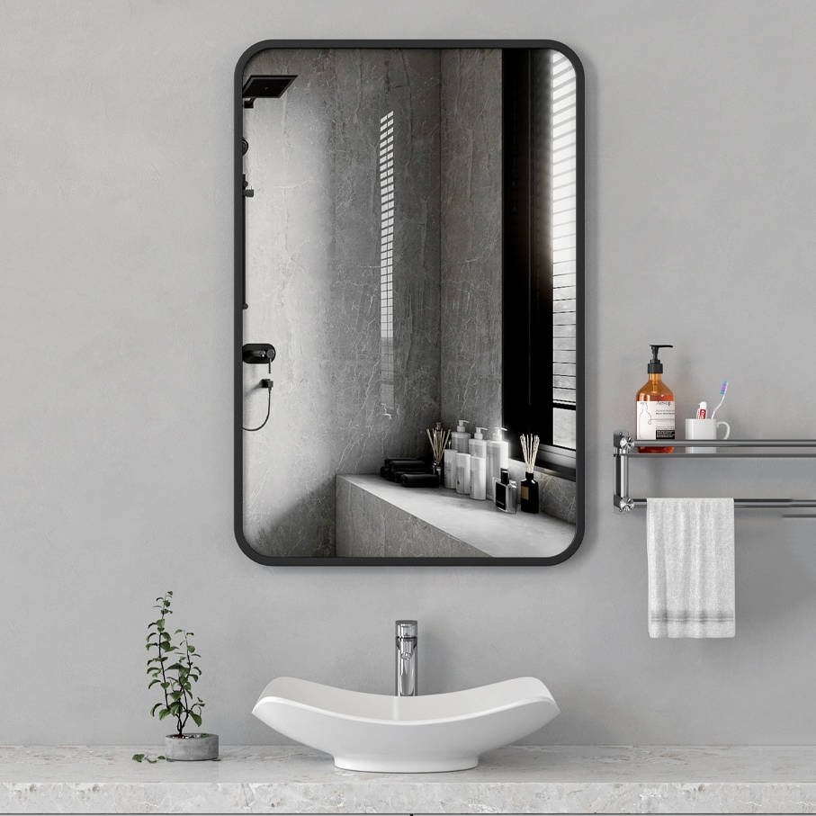 Nordic Simplicity Wrought Iron Wall Mounted Mirror Home Decoration High-definition Glass Mirror - WOSEN Mirror