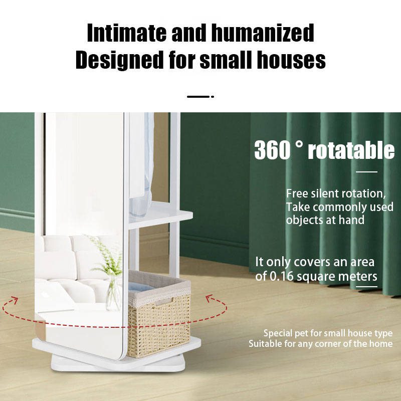 0i3rfdwpe2o19300.jpg Living Room Cabinets Mirror Full Body Cosmetic Floor Mirror Jewelry Storage Closets Mirror - WOSEN Mirror