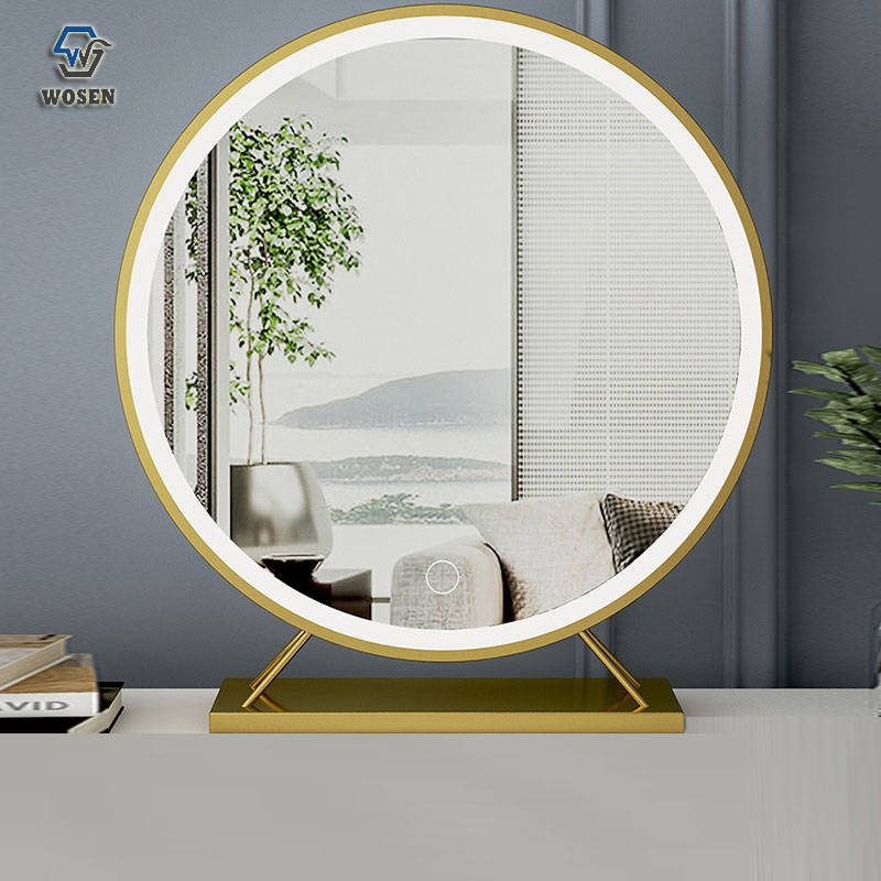 0racuyjtsjj7771.jpg Smart Charging Mirror Cosmetic Mirror Desktop Led With Fill Light Net Red Ins Light Luxury Luminous Dressing Mirror - WOSEN Mirror