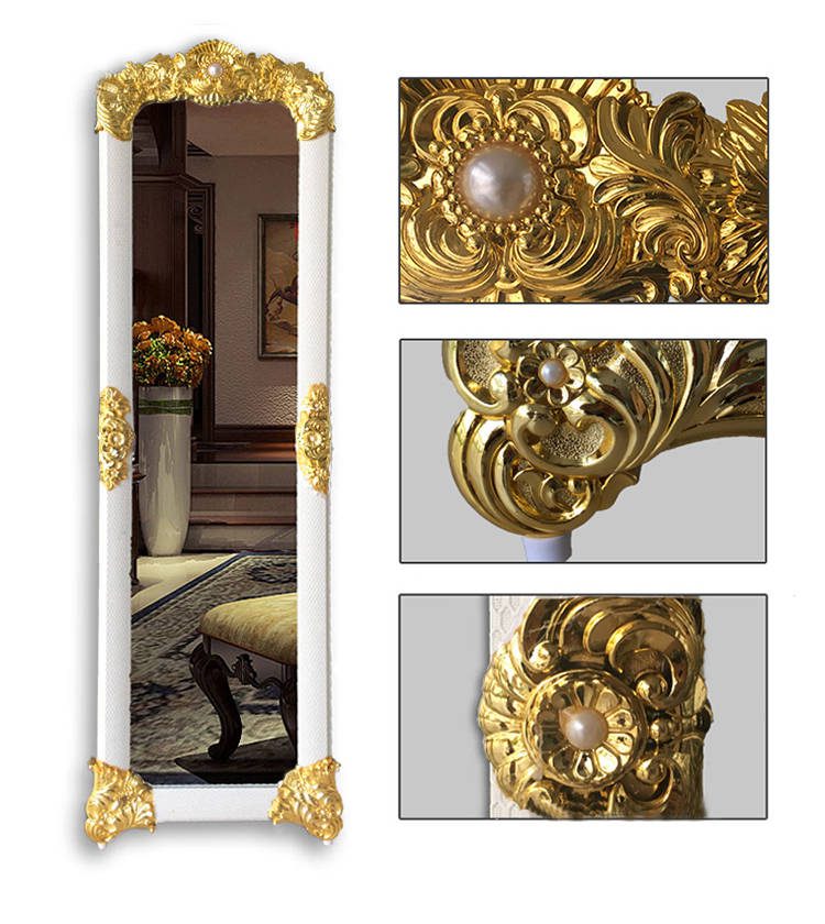 0yjtt0r0iuj15508.jpg European Style Full Body Dressing Mirror Vertical Special Carved Princess Bedroom Floor Espejo Cuerpo Decorative Usage - WOSEN Mirror