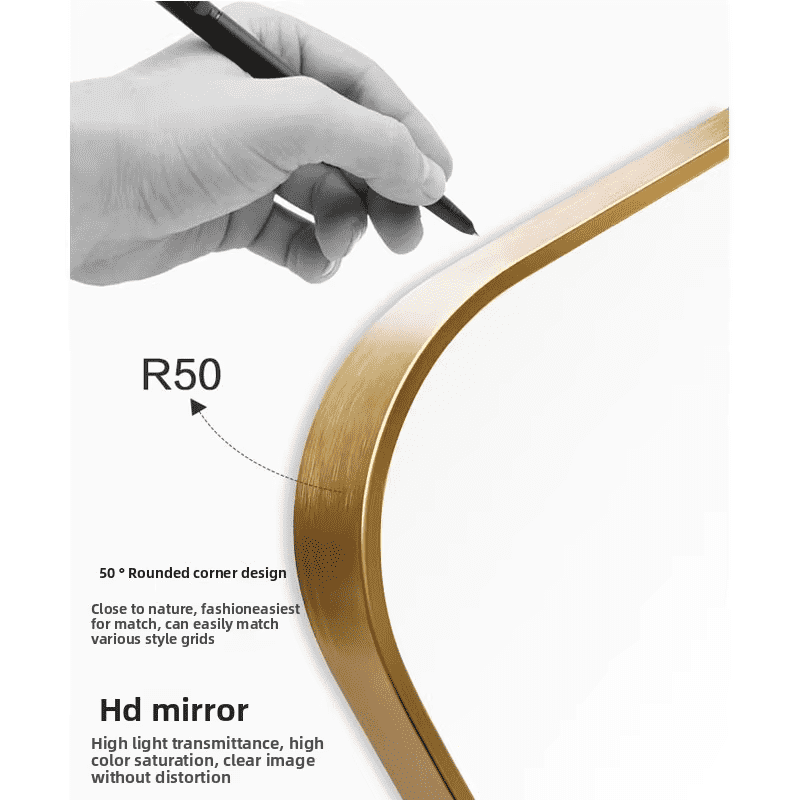 1ai4wvwajn416783.png Customizable Modern Aluminum Alloy Frame Rounded Rectangular Floor-to-ceiling Mirror for Decorative use - WOSEN Mirror