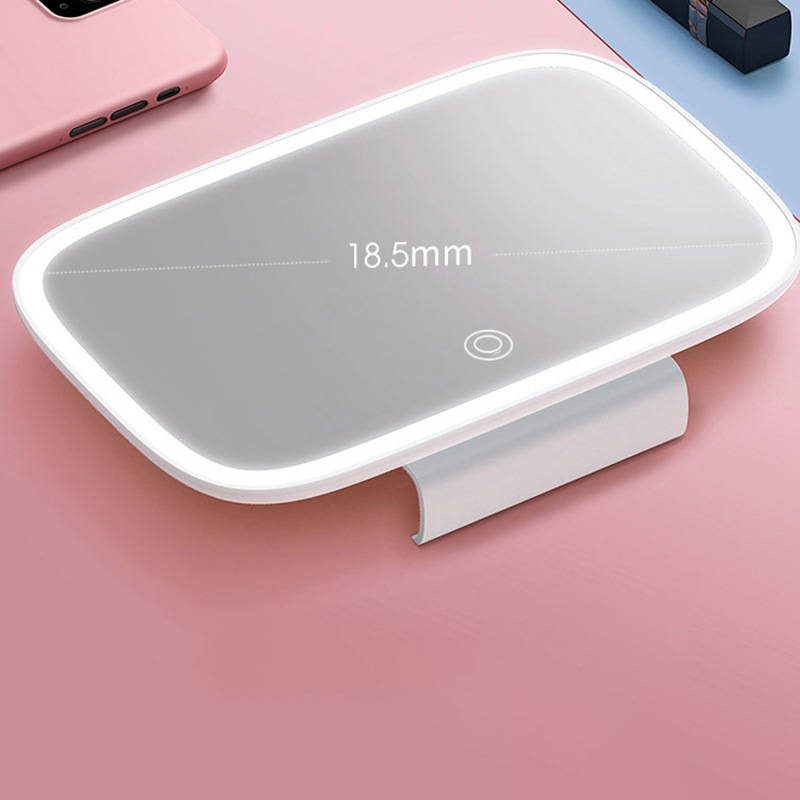 1guxymottd06647.jpg Hot Sale Car Smart Mirror Makeup with LED Lights Adjustable 3 Color Light Rechargeable Car Vanity Mirror Cosmetic Mirror - WOSEN Mirror