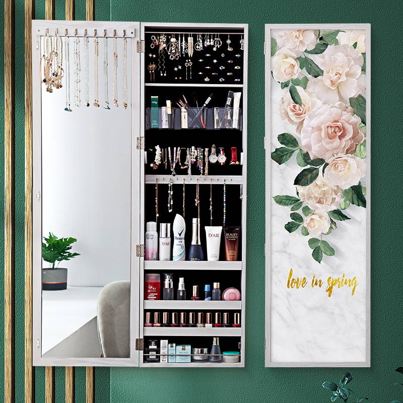 1iz3k5ghetq19273.jpg Modern Full-Body Floor Mirror With Jewelry Storage Closets Household Dressing Mirror for Bedroom and Living Room - WOSEN Mirror