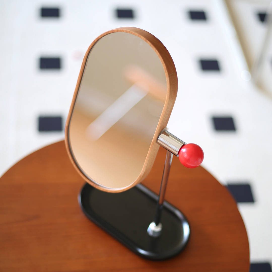 1xiutfvkpj56271.jpg Home Original Design Antique Cherry Wood Makeup Mirror Modern Retro Desktop Home Decorative Rotatable Glass Wooden - WOSEN Mirror