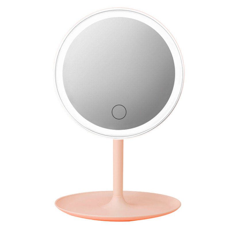 22a1prvozge7440.jpg Portable Small Round LED Vanity Mirror Table Makeup Mirror with Good Visibility - WOSEN Mirror