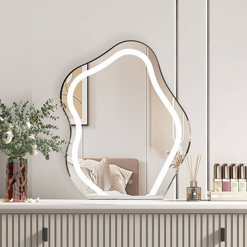 24ddbb4wqyr7083.jpg LED Vanity Mirror Cloud Shaped Desktop - WOSEN Mirror
