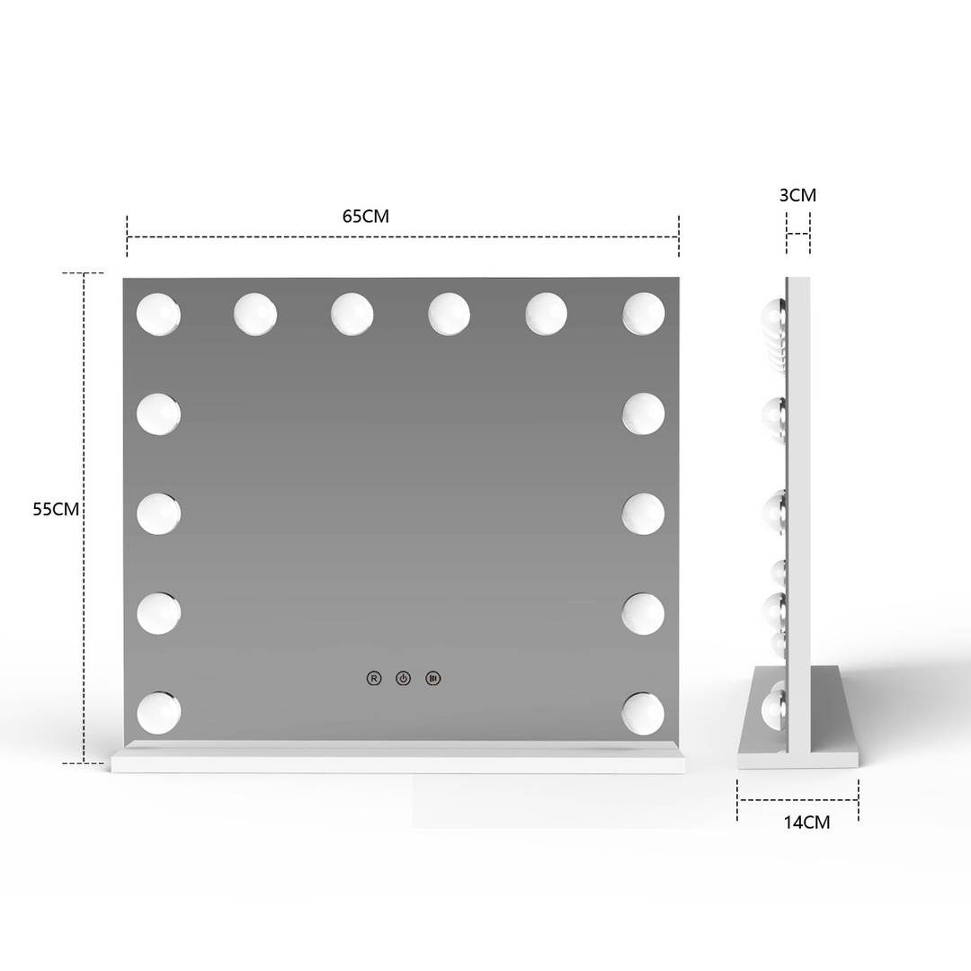 2jhuy1b1sku5569.jpg Factory Custom Makeup Mirror Style LED Vanity Mirror with Dimmer LED Bulbs for Makeup Dressing Table - WOSEN Mirror
