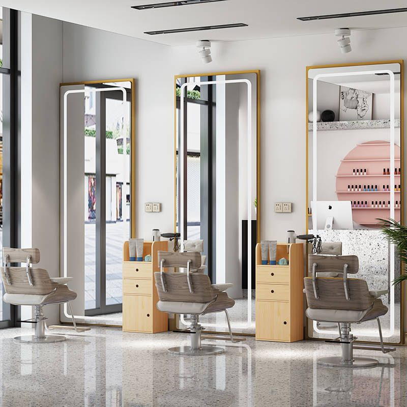 Smart Hotel Custom Touch Screen Anti-fog Backlight Led Light Bathroom Hairdressers Mirror - WOSEN Mirror
