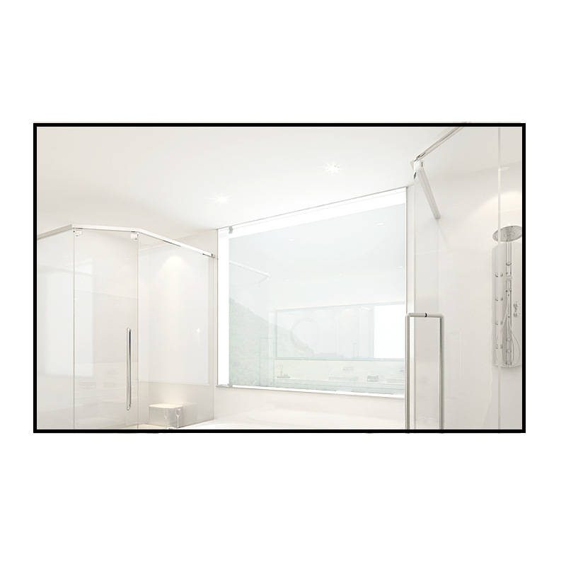 2op2yappifd2645.jpg Aluminum Frame Simple Bathroom Mirror Decor Wall Hanging Mirror HD Waterproof Silver Mirror - WOSEN Mirror