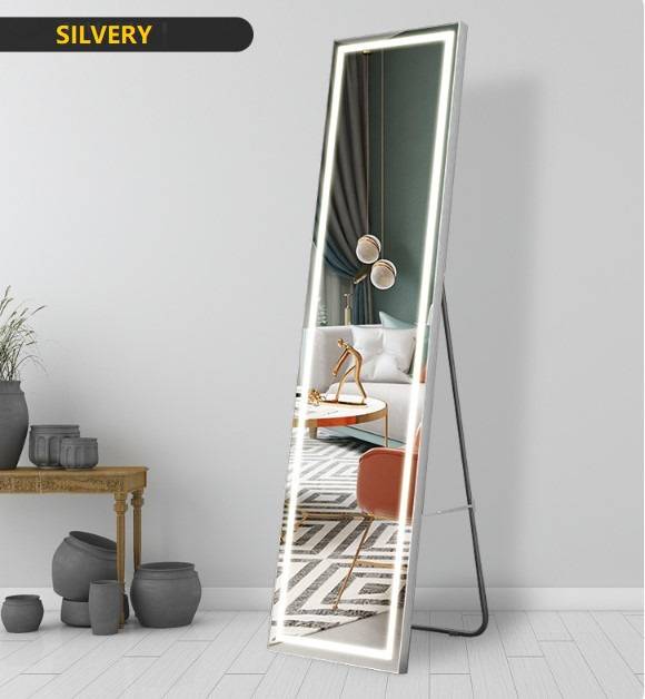 2q5rdx5otcm16839.jpg 2024 Simple Modern LED Intelligent Full Body Mirror Wall Mounted Home Bedroom Floor Mirror - WOSEN Mirror
