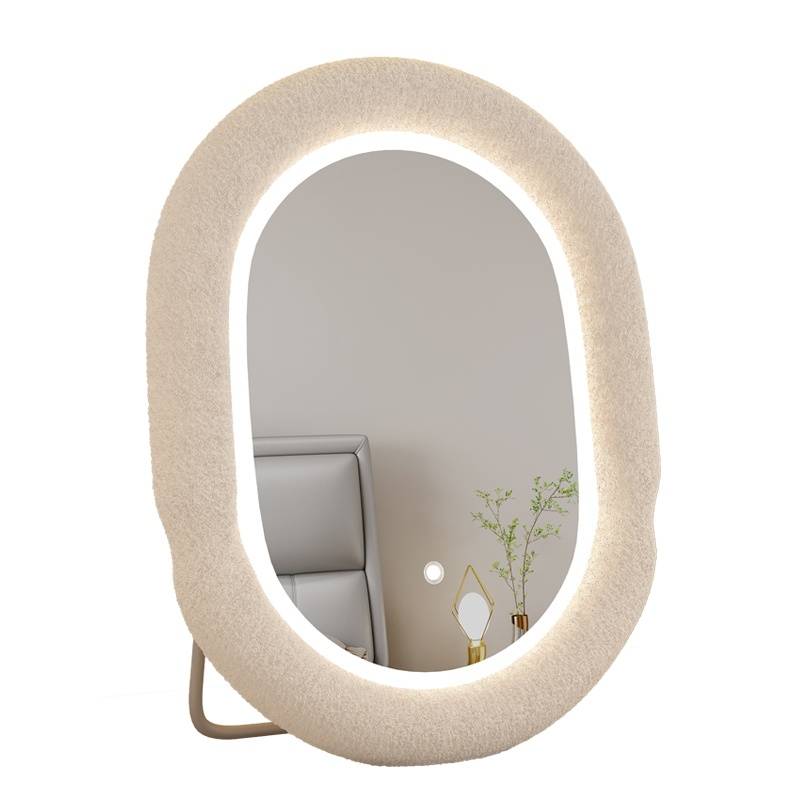 2qlw01ec4d06023.jpg Luxury Advanced Sense Smart Dressing Table Mirror Master Bedroom Desktop Makeup Cosmetic Mirror with Special-Shaped Light - WOSEN Mirror