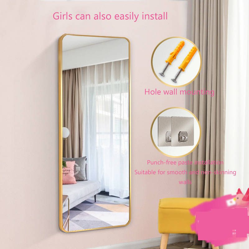 2t3ohl4vsej18867.jpg Wall-mounted Mirror, Full-length Mirror, Household Wall-mounted Floor Mirror - WOSEN Mirror