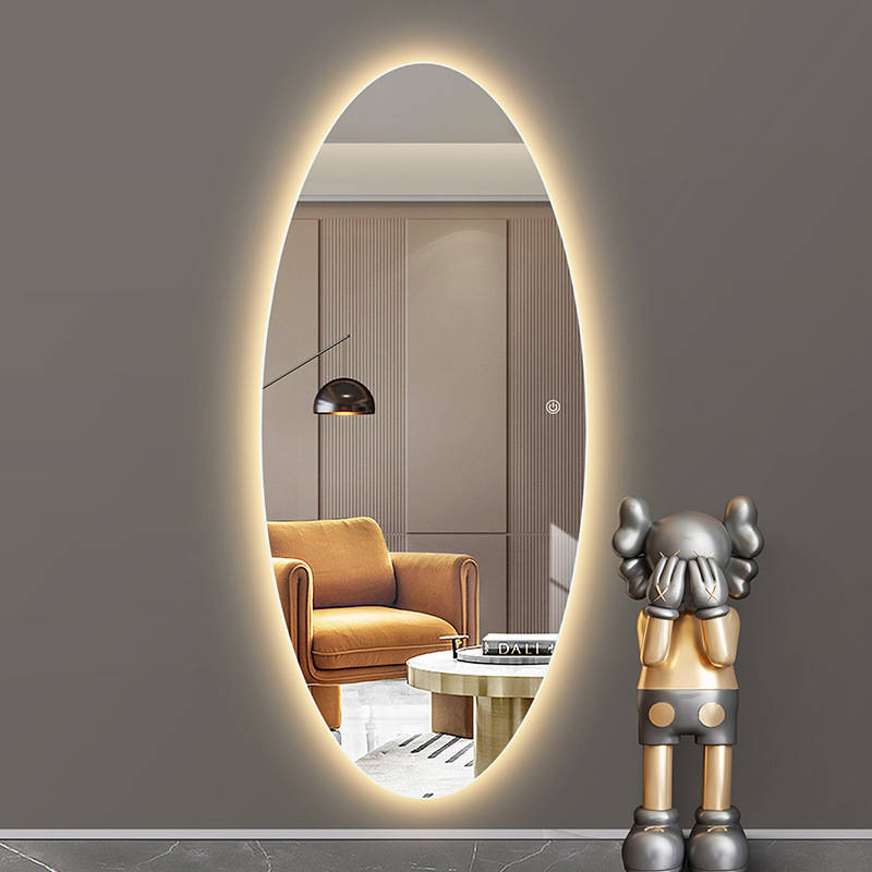 2xz1wnczxb311325.jpg Smart Elliptical Mirror Household Full Body Mirror with Lights Mirror Wall - WOSEN Mirror