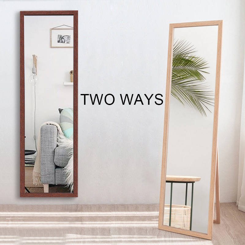 32tss1p4sbb18061.jpg Floor Standing Mirror Living Room Wood Framed Large Floor Mirror Full Length Mirror - WOSEN Mirror