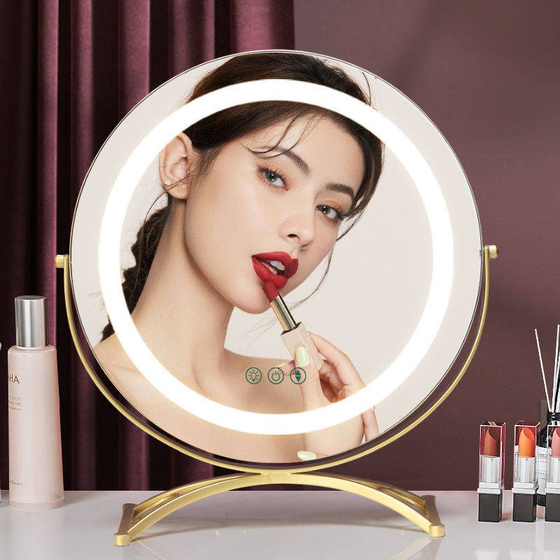 34gq31ezbyg5326.jpg Led Makeup Mirror Desktop with Lamp Desktop Large Nordic Dressing Table Fill Light Hollywood Best-selling Mirror - WOSEN Mirror