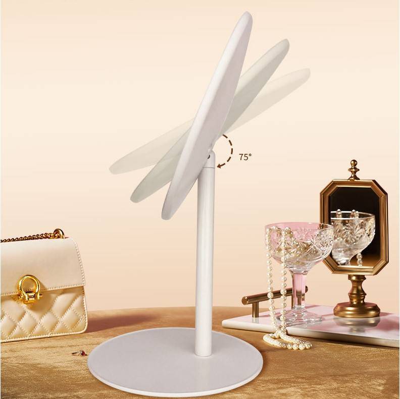 3l3zcv4gnwp6852.jpg Makeup Smart Mirror Custom Round Vanity Table Dressing Mirror Desktop Mirror with USB Rechargeable Touch Screen Portable - WOSEN Mirror