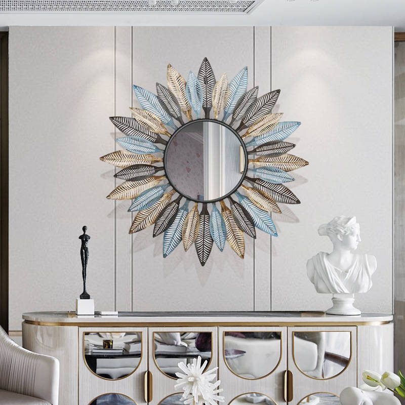 3nzmc5rzv3m1677.jpg European Metal Iron Sofa Background Wall Hanging Decorative Mirror - WOSEN Mirror