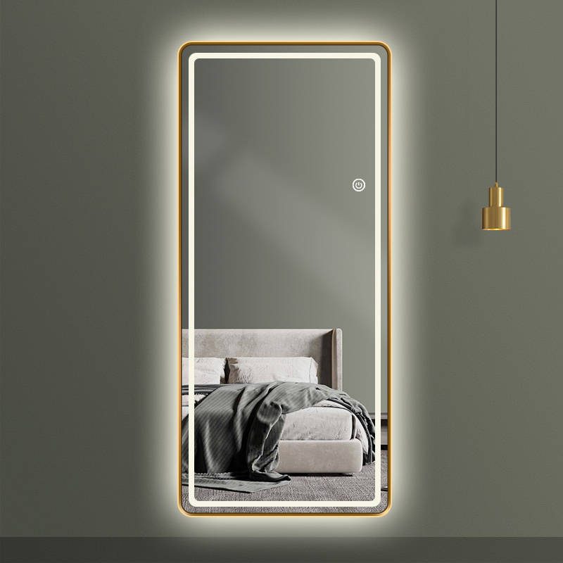 3qv0j5vgruw20263.jpg Full Length Mirror Dressing Floor Stand Large Lighted LED Standing Mirror with Led Light Decor Wall - WOSEN Mirror
