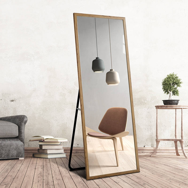 4fzrxfk413219100.jpg Retro Style Hardwood Flooring Living Room Decorative Mirror Stand High Definition Silver Glass Dressing Mirror - WOSEN Mirror