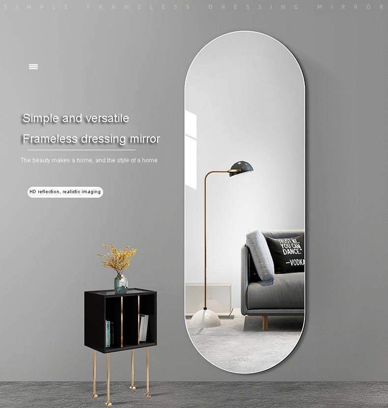 4heucrlf5hf1945.jpg Large Frameless Full Body Decorative LED Backlit Bathroom Mirror Glass Wall Mirror for Home Interior Design - WOSEN Mirror