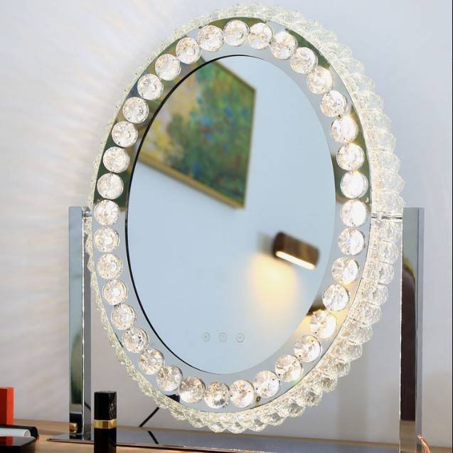 4jr4mkofovo7849.jpg 2025LED Crystal Make-up Mirror with Light Dressing Mirror - WOSEN Mirror