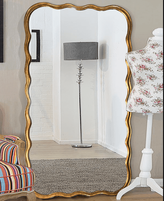 4mmjyxcolcv18407.png Wall Mounted Large Floor Mirror Light Luxury Wall Mounted European Style Fitting Mirror - WOSEN Mirror