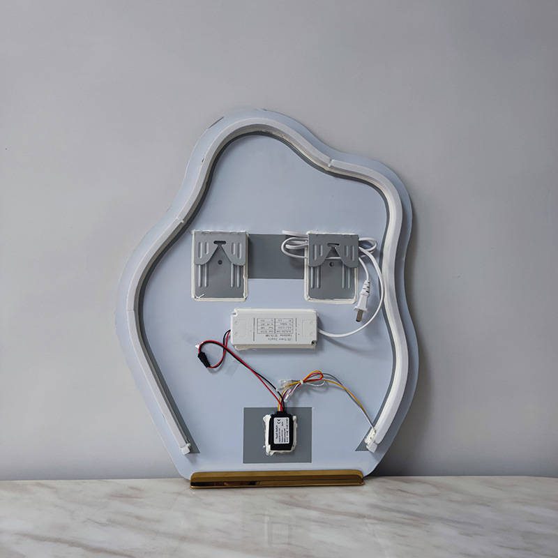 4vm0fmtl30i7113.jpg Makeup Mirror Cloud Irregular Ins Desktop Led Mirror Special-shaped Vanity Mirror With LED Light Three-color Touch Screen - WOSEN Mirror
