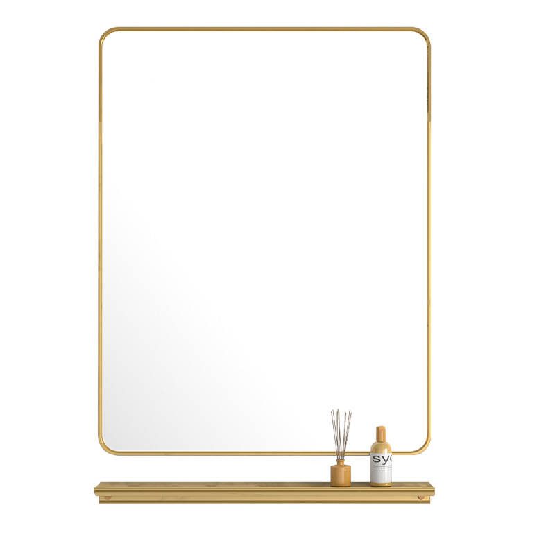 Factory Wholesale Modern Hotel Home Decoration Bathroom Wall Mirror Modern Mirror Gold Mirror - WOSEN Mirror