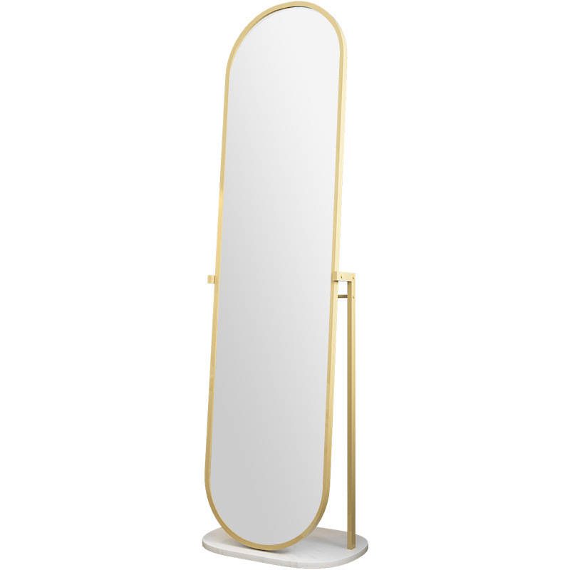 Nordic Light Luxury Gold Frame Fitting Mirror Household Hat Mirror Floor Mirror - WOSEN Mirror
