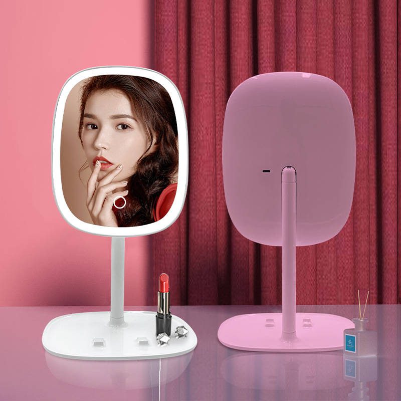 50r5vsxmqnc6882.jpg Custom Portable 3-Light LED Vanity Makeup Mirror Modern Design with Storage Touch Screen Smart Removable Tabletop Makeup Mirror - WOSEN Mirror