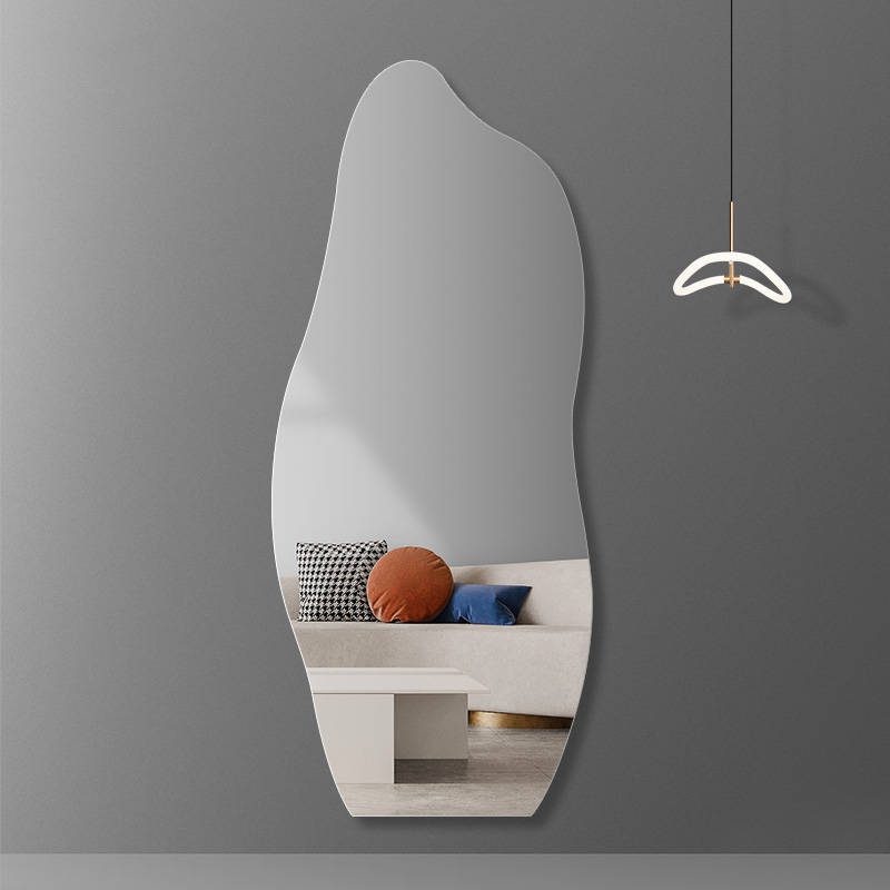 5nwdosu1lnj15284.jpg Asymmetrical Home Decor Wall Hanging HD Rimless Mirror Personalized Irregular Wavy Mirror - WOSEN Mirror