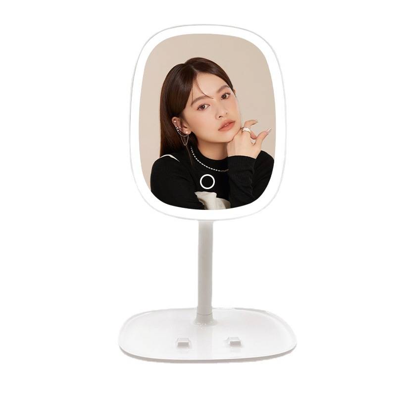 Custom Portable 3-Light LED Vanity Makeup Mirror Modern Design with Storage Touch Screen Smart Removable Tabletop Makeup Mirror - WOSEN Mirror