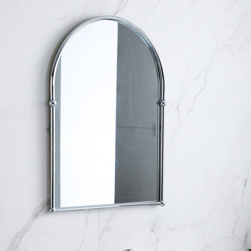 Retro Arched Led Bathroom Mirror Gold Household Wall Hung Makeup Mirror LED Backlight Wall Mirror - WOSEN Mirror