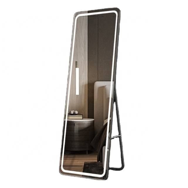 2024 Simple Modern LED Intelligent Full Body Mirror Wall Mounted Home Bedroom Floor Mirror - WOSEN Mirror