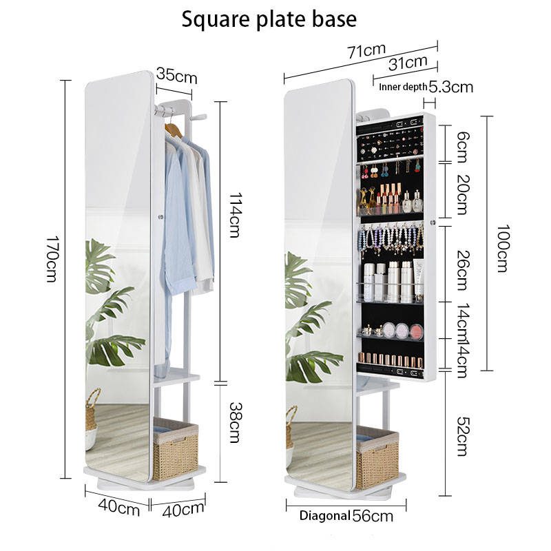 agta3hwduf219302.jpg Living Room Cabinets Mirror Full Body Cosmetic Floor Mirror Jewelry Storage Closets Mirror - WOSEN Mirror