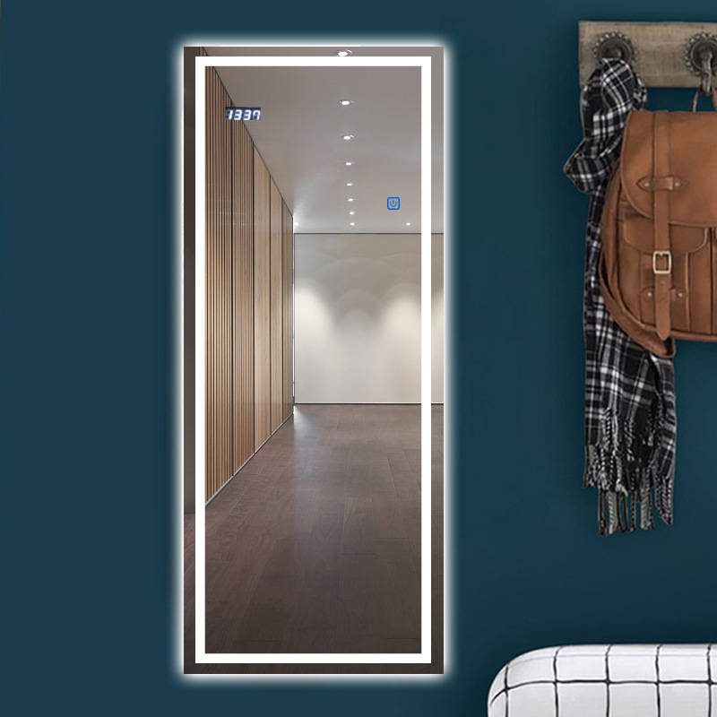 ah1xbftupta17299.jpg LED Intelligent Dressing Mirror Wall-Mounted Full Body Frameless for Bathroom Minimalist Design for Hotel Use Clothing Store - WOSEN Mirror