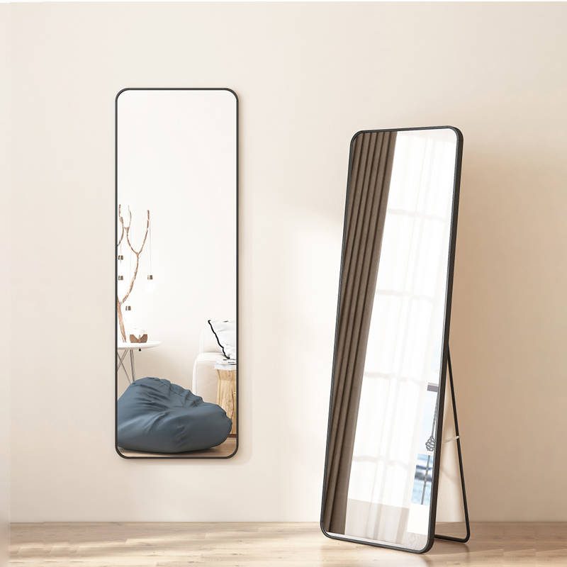 Black Gold Alloy Frame Full Body Mirror for Hotels and Home - WOSEN Mirror