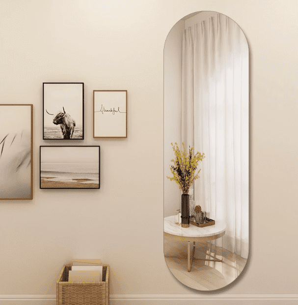 Modern Full Body Ins Cyber Celebrity Mirror Self Glass Wall Hanging for Home Dormitory & Students - WOSEN Mirror
