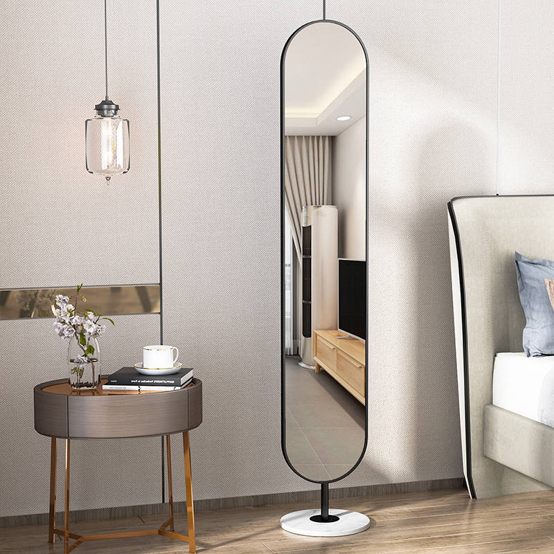 aoopokou3ci16566.jpg Oval Full-Length Floor Mirror, Modern Standing Dressing Mirror - WOSEN Mirror