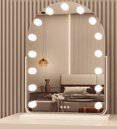 aphuvosxefg6170.png Modern LED Dressing Mirror with Lamp Smart Home Desktop Makeup Mirror Master Bedroom Internet Celebrity Design for Bedroom - WOSEN Mirror