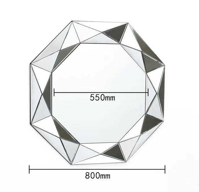 ayuivbbclok8690.jpg Customizable Luxury Irregular High-end Wall Mirrors for Home/Hotel Use - WOSEN Mirror
