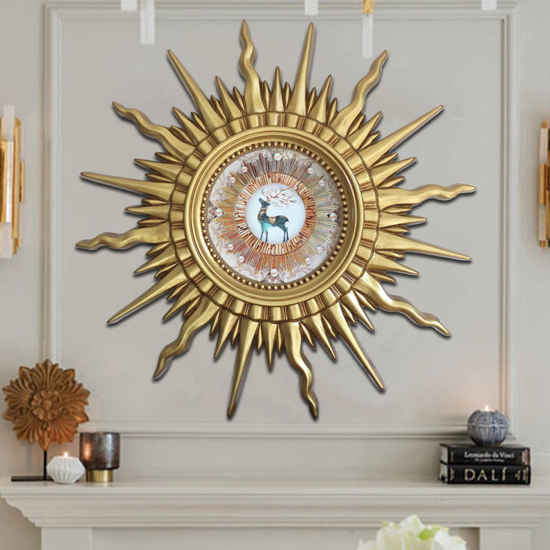 b0imoijmogn9407.jpg Round Luxurious Retro Acrylic Wall Mirror Living Room Furniture with Gold Decorative Mirror - WOSEN Mirror