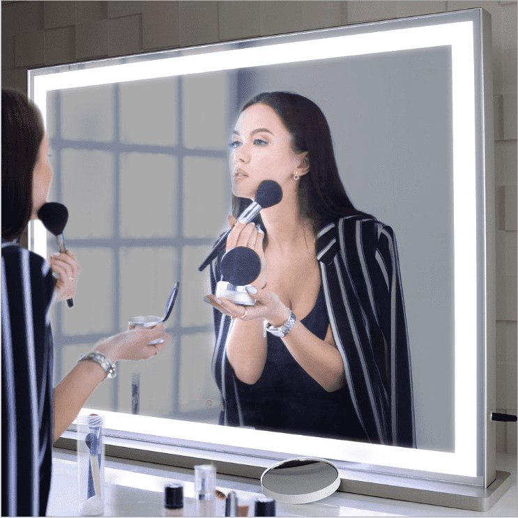 b5srky3fpzc7471.png Large Frameless Lighted Vanity Mirror with LED Fill Light Personalized Cosmetic Makeup Mirror - WOSEN Mirror