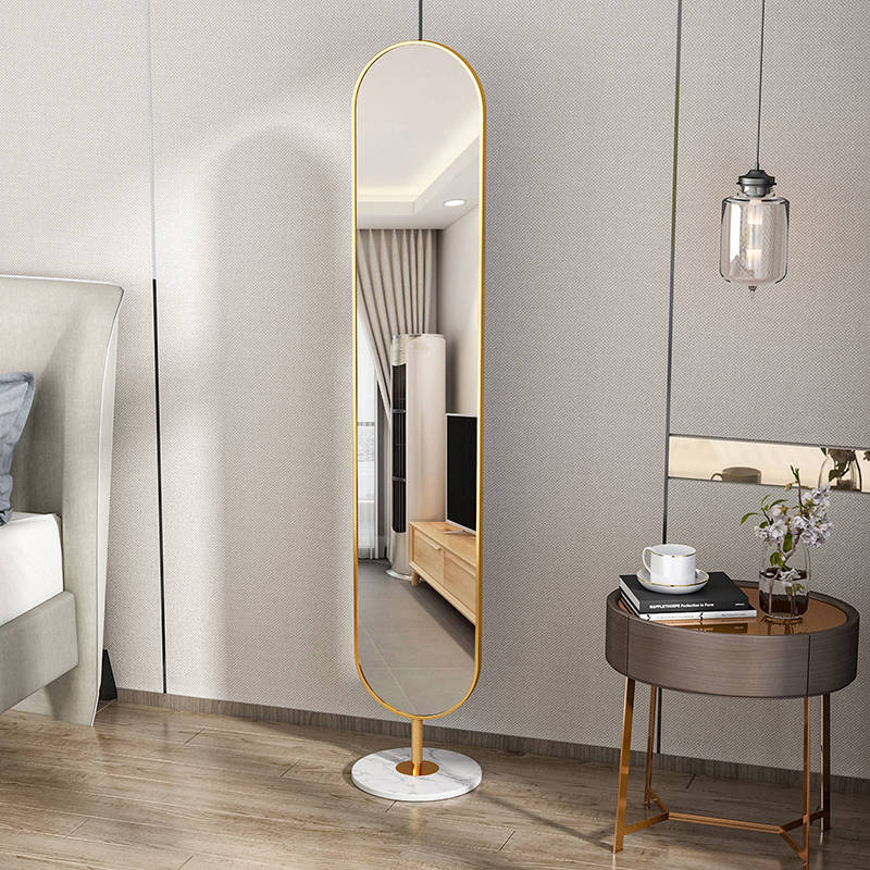 bajfebrwr0v16568.jpg Oval Full-Length Floor Mirror, Modern Standing Dressing Mirror - WOSEN Mirror