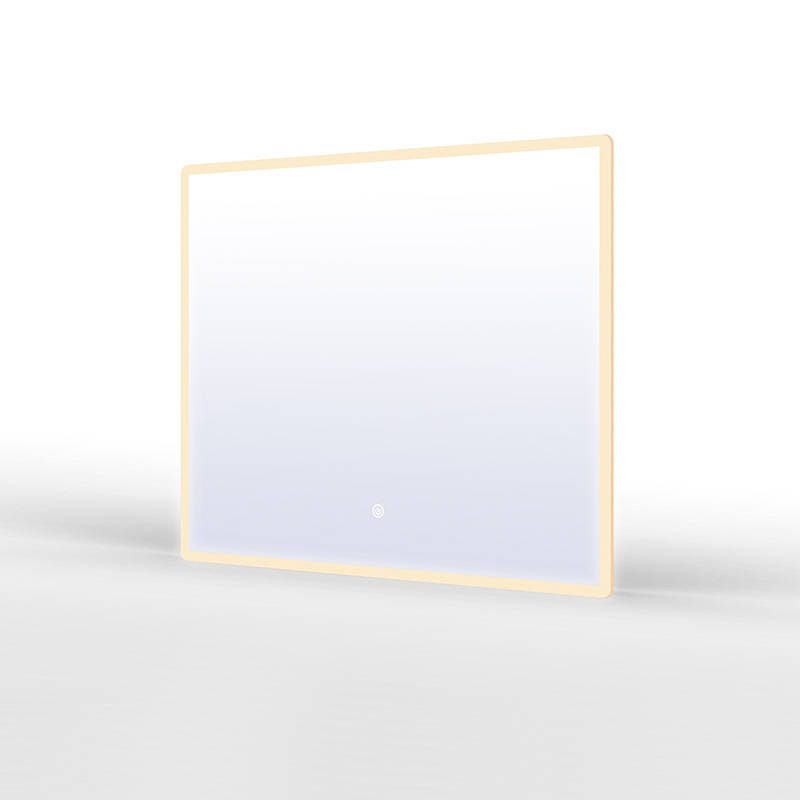 Modern LED Smart Lighted Makeup Wall Mirror for Bathroom CE Approved Popular for Hotels Private Spaces Illuminated Square Design - WOSEN Mirror