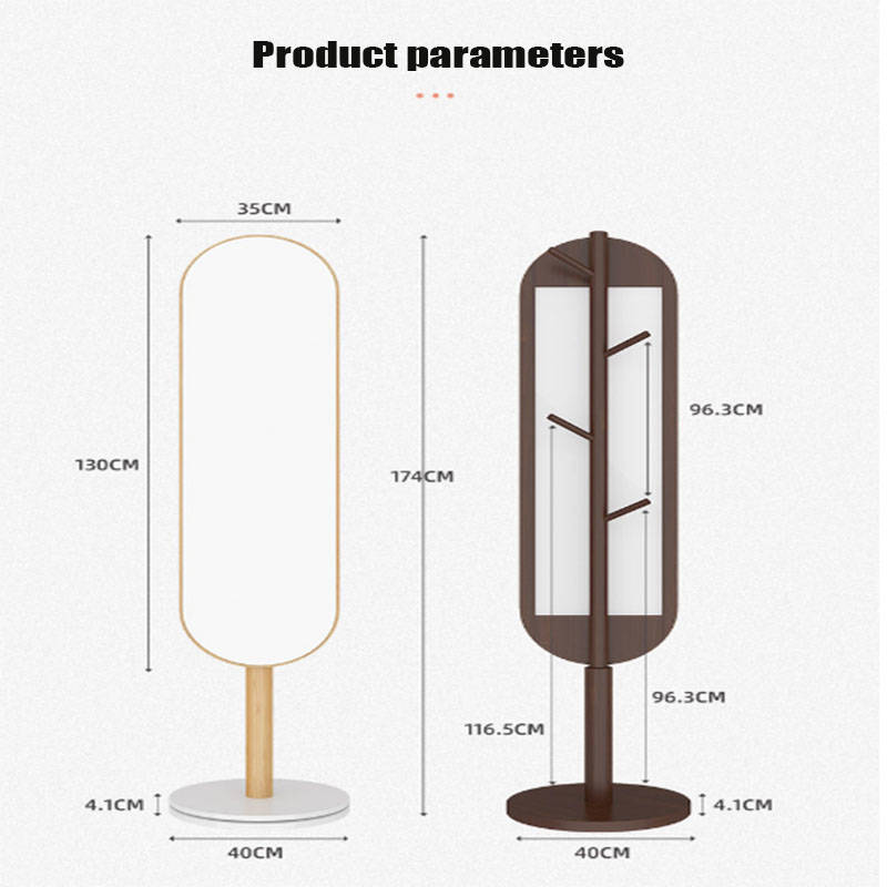 bnfld5pojhc16370.jpg Rotary Full Body Mirror Household Bedroom Floor Mirror Nordic Simple Clothes Hanger Mirror - WOSEN Mirror